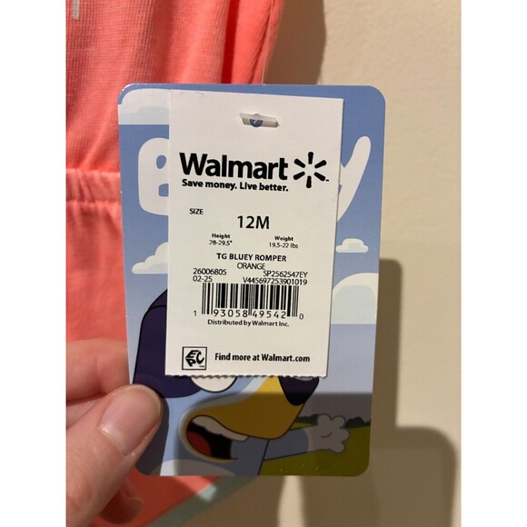 NWT Bluey Pink Romper - 12M - Picture 3 of 3